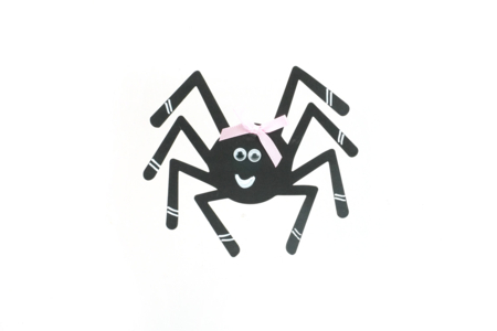 silhouette papier araignée  - Supports d'Halloween à décorer – 10doigts.fr