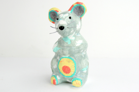 souris grise - Animaux en polystyrène – 10doigts.fr