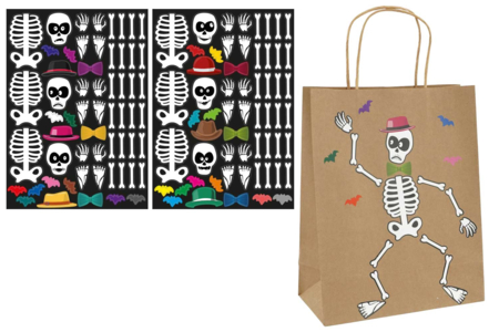 Sticker Squelette halloween - Gommettes Halloween – 10doigts.fr