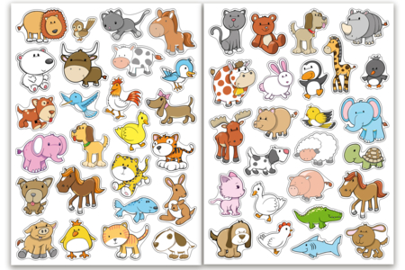 stickers animaux mignon - Gommettes Animaux – 10doigts.fr
