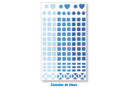 Stickers mosaïques plastique auto-adhésives - Activités manuelles Déco maison DIY – 10doigts.fr