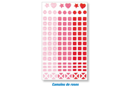 Stickers mosaïques plastique auto-adhésives - Activités manuelles Déco maison DIY – 10doigts.fr