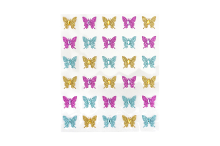 Stickers papillon avec strass - 30 stickers - Stickers Fantaisies – 10doigts.fr