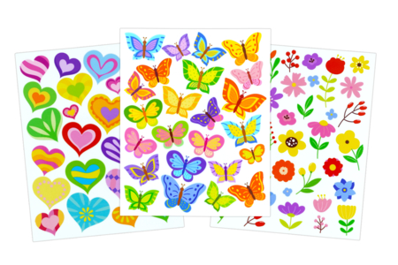 Stickers pour supports lisses - 3 planches - Les nouveautés 2026 – 10doigts.fr