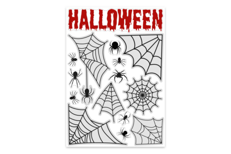 stickers toiles araignées - Kits créatifs Halloween – 10doigts.fr