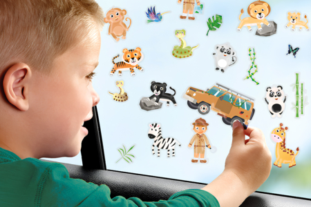 stickers vitres fenêtres pour enfants - Gommettes Animaux – 10doigts.fr