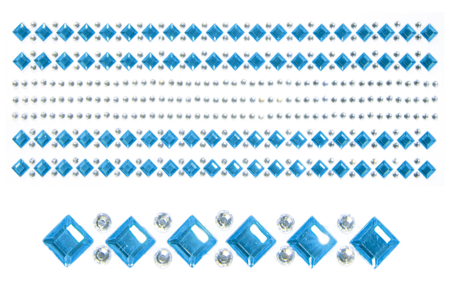strass adhésifs bleu argent noël - Strass autocollants – 10doigts.fr
