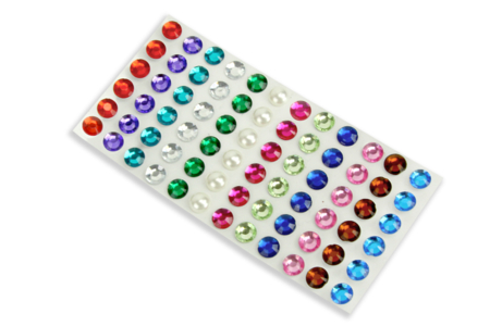 strass ronds colorés - Strass autocollants – 10doigts.fr