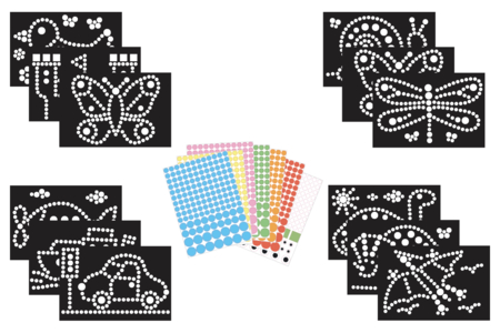 super pack de cartes à gommettes - Kits carteries – 10doigts.fr