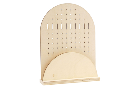 Support boucles d'oreilles en bois - 1 piece - Boîtes et supports à bijoux – 10doigts.fr