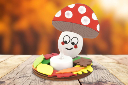 Support Bougie Champignon - Bougeoirs et photophores – 10doigts.fr