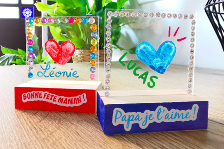 support en verre bonne fête - Messages célébrations – 10doigts.fr