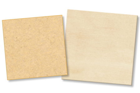Supports carrés en bois naturel ou médium (MDF) - Activités manuelles tableaux – 10doigts.fr