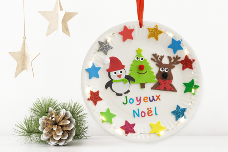 suspension lumineuse DIY noël - Activités manuelles bricolages de Noël – 10doigts.fr