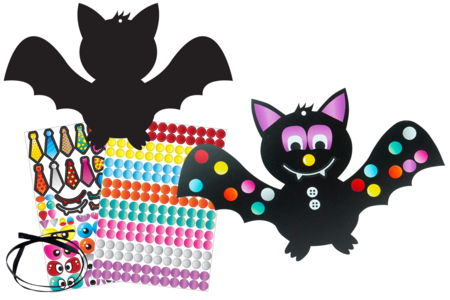 suspensions chauve-souris - Kits créatifs Halloween – 10doigts.fr