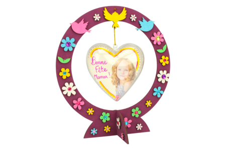 suspensions coeurs bricolage fête des mères - Kits fête des parents – 10doigts.fr