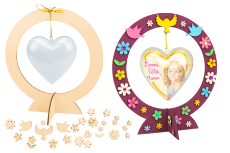 suspensions coeurs cadeau fête des mères - Kits fête des parents – 10doigts.fr