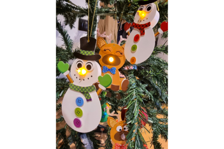 suspensions de sapin lumineuses - Guirlandes et suspensions Noël – 10doigts.fr