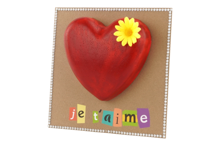 tableau coeur fête des mères - Formes à décorer - Polystyrène – 10doigts.fr