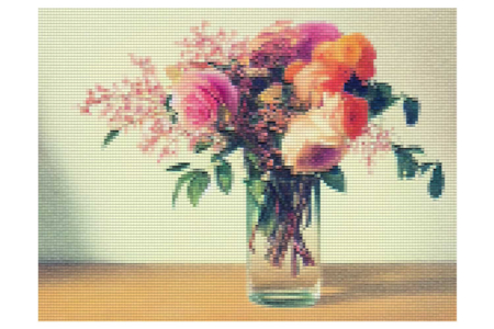 tableau diamant bouquet de roses - Diamond Painting : Kit complet – 10doigts.fr