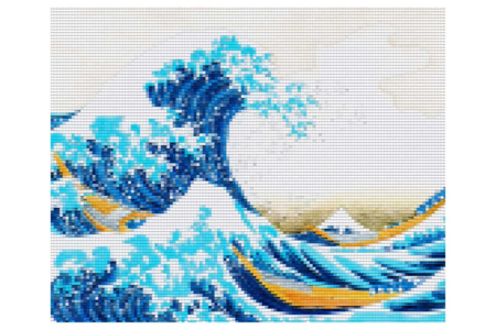tableau diamants vague hokusai - Diamond Painting : Kit complet – 10doigts.fr
