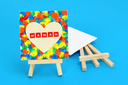 Tableau Peinture Doigts Fete MAMAN - Activités manuelles peinture – 10doigts.fr