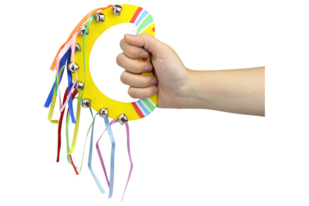 Tambourin à grelots à personnaliser - Instruments de musique – 10doigts.fr