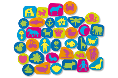 tampon mousse - Tampons encres et peintures – 10doigts.fr