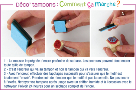 Tampons "La mer" - 10 tampons + 3 encreurs - 10doigts.fr