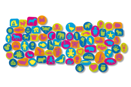 tampons mousse fantaisie - Tampons encres et peintures – 10doigts.fr