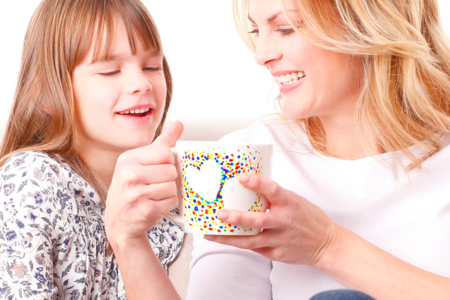 Tasse Fete des Meres Peinture - Activités manuelles fête des mères – 10doigts.fr