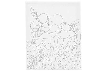 Toile imprimée Les fruits - Peinture aux numéros – 10doigts.fr