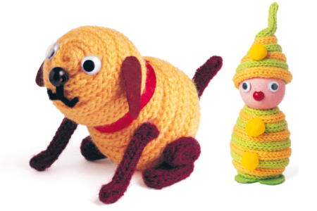 Tricotin en bois + 1 aiguille - Tricotins – 10doigts.fr