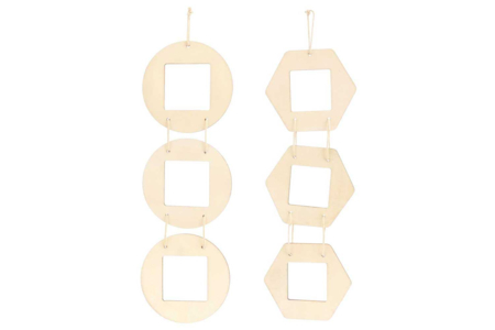 Trios de cadres photo - 2 sets (6 cadres) - Cadres photos en bois – 10doigts.fr