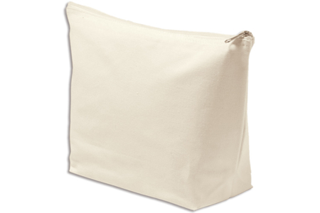 Trousse à bijoux, à trésors... en coton avec fermeture zippée 19 x 13.5 cm - Activités manuelles fête des mères – 10doigts.fr