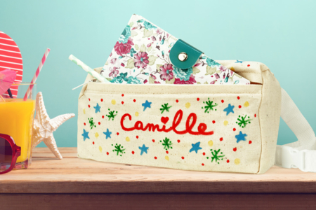 trousse banane en coton - Coton, lin - Textiles – 10doigts.fr