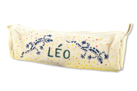 Trousse en coton naturel avec fermeture zippée  - Activités manuelles mercerie et tricot – 10doigts.fr