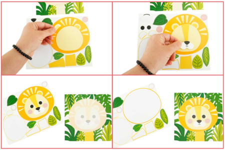 tuto Tableaux animaux de la jungle - Kits éducatifs – 10doigts.fr