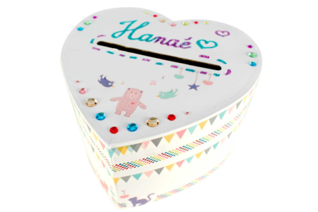urne bâptème coeur - Boîtes et corbeilles en carton – 10doigts.fr