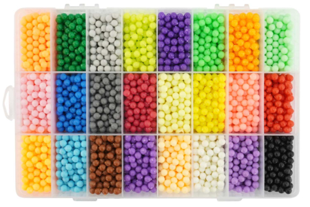Valisette Aqua Perles 24 couleurs - environ 4800 pcs - Aqua perles – 10doigts.fr