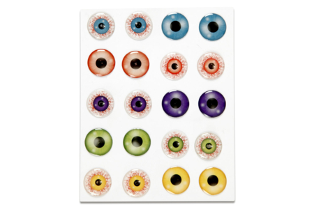 Yeux monstres epoxy 3D- 20 stickers - Yeux mobiles – 10doigts.fr