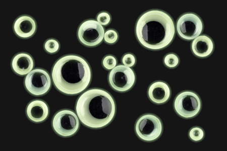 yeux phosphorescents adhésifs - Yeux mobiles – 10doigts.fr