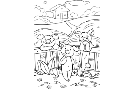 Coloriage Animaux-ferme12 – 10doigts.fr