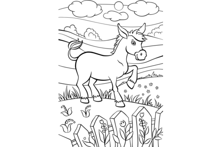 Coloriage Animaux-ferme5 – 10doigts.fr