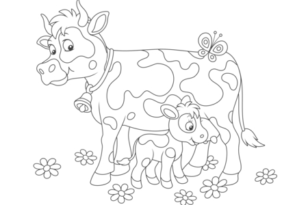 Coloriage Animaux-ferme9 – 10doigts.fr