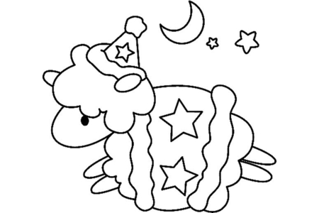 Coloriage Mouton 01 – 10doigts.fr