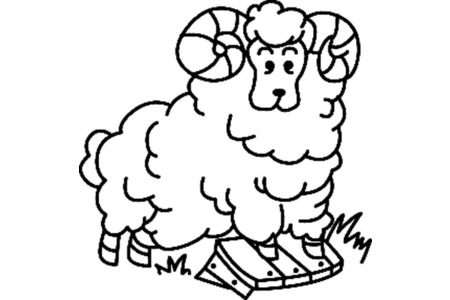 Coloriage Mouton 04 – 10doigts.fr