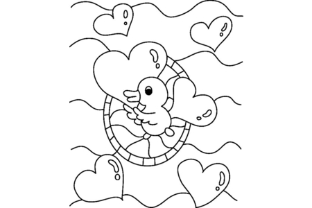 Coloriage Poussin 02 – 10doigts.fr