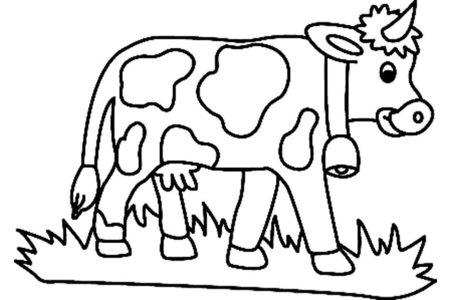 Coloriage Vache 07 – 10doigts.fr