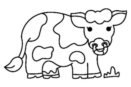 Coloriage Vache 08 – 10doigts.fr
